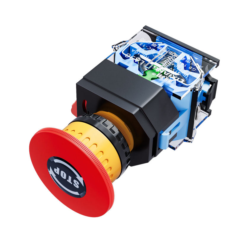 22mm IP40 Waterproof 10A Brass/Plastic Aluminum Round Head Momentary Pushbutton Switch (LA38-11ZS)