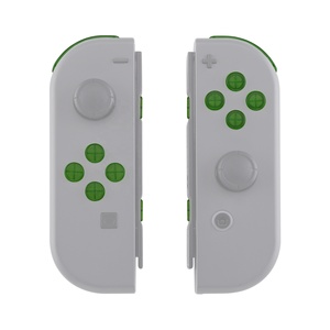 EXtremeRate Kit complet de boutons en plastique transparent vert avec D-pad et gâchettes pour NS Switch et Nintendo Switch OLED - Product Image 4