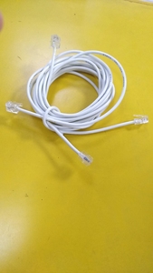 Cable plano de <span class=keywords><strong>6</strong></span> conductores, Cable de línea telefónica OEM ODM, con Cable fijo personalizado en espiral, 6P4C, teléfono antiguo recto de 1,5 m - Product Image 2