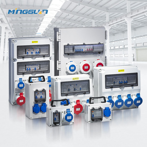Üreticiler Su Geçirmez Mobil Yağmur Geçirmez Plastik Güç 2 3 4 6 Pin Mcb 3 Fazlı Endüstriyel Priz Kutusu Güneş Enerjisi Santrali için - Product Image 3
