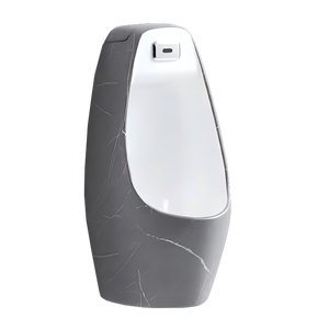 Chaozhou articles sanitaires de haute qualité en céramique capteur automatique <span class=keywords><strong>urinoir</strong></span> <span class=keywords><strong>mat</strong></span> émaillé couleur noire <span class=keywords><strong>urinoir</strong></span> mural suspendu pour salle de bain - Product Image 2