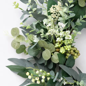 Artificial Peony <strong>Wreath</strong> for Front <strong>Door</strong> Spring Summer Flower <strong>Door</strong> Ornament for <strong>Easter</strong> Christmas Halloween &amp; Graduation - Product Image 6