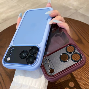 เคสใสคริสตัลป้องกันเลนส์แบบเต็มรูปแบบสุดหรูสำหรับ iPhone 18 Pro Max 17 16 15 14 พร้อมปุ่มสัมผัสกล้องและกันชน - Product Image 4