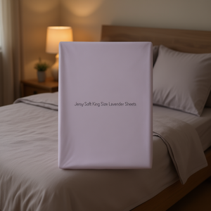 Jersey Soft <b>King</b> <b>Size</b> Lavender <b>Fitted</b> <b>Sheets</b> Cotton Home Bedding - Product Image 2