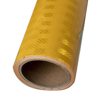 Film adhésif réfléchissant prismatique imprimable UV jaune PET EGP 3HAO