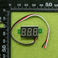 CXCW Red Three-wire DC 0V-30V Digital Voltmeter Akurasi 1% 23x15x10mm