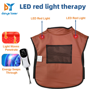 Gilet <span class=keywords><strong>de</strong></span> <span class=keywords><strong>massage</strong></span> chauffant par vibration avec lumière LED rouge pour soulager les douleurs dorsales et cervicales - Product Image 4