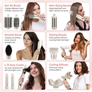 Sèche-cheveux multifonctionnel haute vitesse 8 en 1, <span class=keywords><strong>brosse</strong></span> à air chaud pour hôtel, 110000 tr/min, multi-styler pour cheveux, fer à boucler - Product Image 4