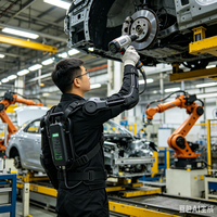 Exosquelette industriel portatif pour l'élevation, aide au travail en hauteur, support ergonomique pour bras, idéal pour l'usine et la construction