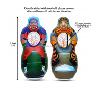 Football gonflable & Baseball Toss Target sports fun toys gear and gift in backyard and party for boy & girl