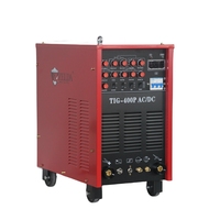 Poste à souder TIG 400P AC DC portable à onduleur IGBT, machine de soudage TIG pulsé MMA 400 ampères GTAW pour usage industriel