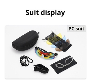 Gafas de Sol al por Mayor <span class=keywords><strong>para</strong></span> Exteriores de Alta Definición <span class=keywords><strong>para</strong></span> Ciclismo Pesca y Montar <span class=keywords><strong>en</strong></span> Bicicleta Set de Gafas Polarizadas con Cinco <span class=keywords><strong>Lentes</strong></span> - Product Image 6