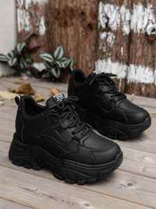 Baskets décontractées pour femmes, style simple, durables, à semelle plateforme épaisse, chaussures tendance et robustes - Product Image 5