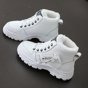 Bottes de neige à plateforme <span class=keywords><strong>pour</strong></span> femmes, mode automne-hiver, semelle épaisse, tige <span class=keywords><strong>en</strong></span> PU, doublure <span class=keywords><strong>en</strong></span> coton, chaussures rehaussantes <span class=keywords><strong>pour</strong></span> le street style - Product Image 4