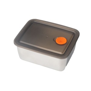 Stainless Steel Food Storage <b>Container</b> Square With Lid Leak Proof For Kitchen <b>Refrigerator</b> Storage - Product Image 2