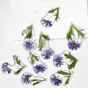 モンゴルのタンポポ青い花茎付きDIYナチュラルチャームアクセサリーネックレスとギフトやパーティー用ブレスレット - Product Image 5