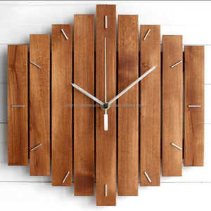 Acacia Wood Quality Home Decorative Items Wood <b>Wall</b> <b>Clock</b> <b>for</b> <b>Living</b> <b>Room</b> Bedroom and Office Decoration From INdia - Product Image 3