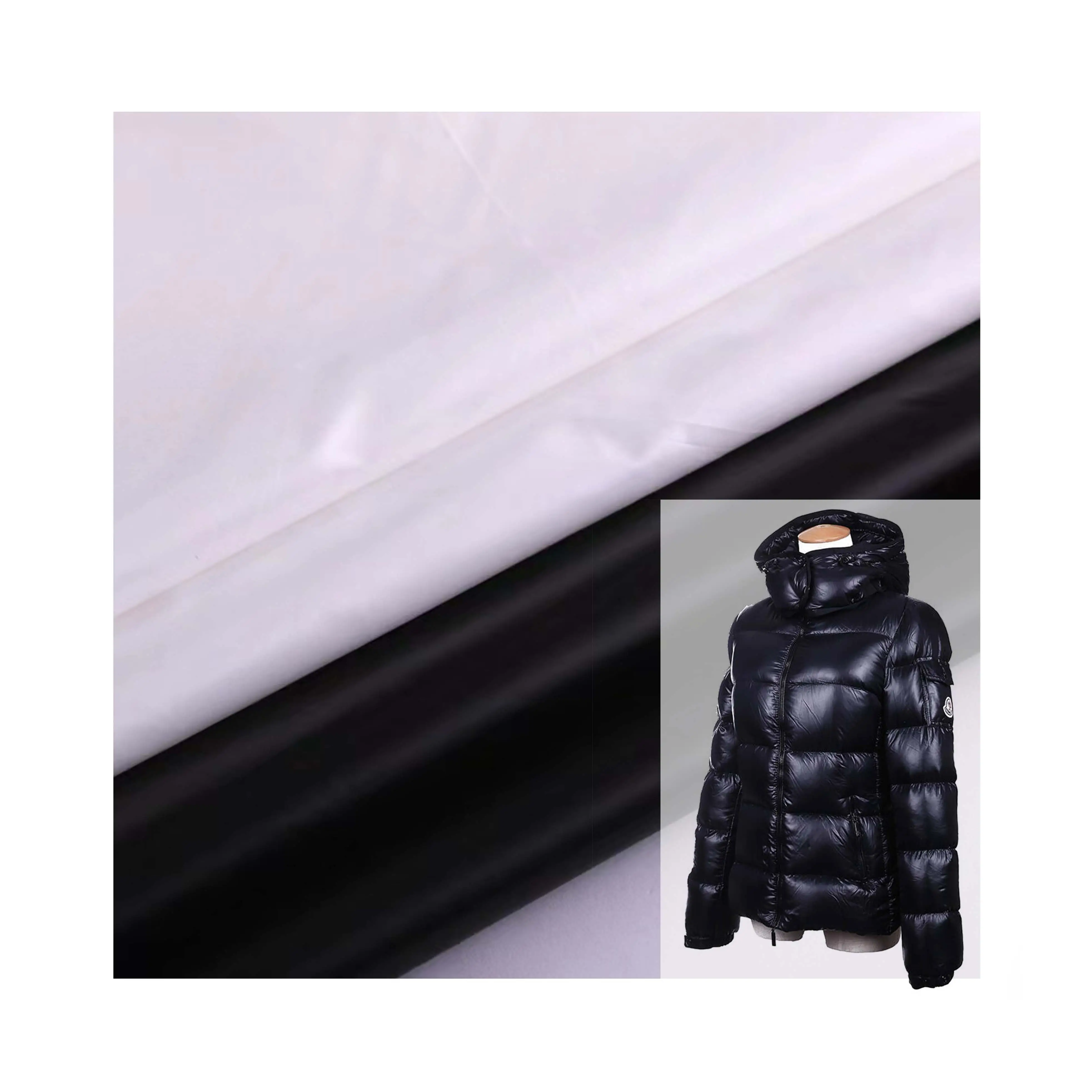 cired fabric for down jacket100% nylon taffeta waterproof 20D super thin fiber windproof high density fabric