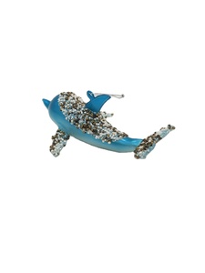 ของตกแต่งคริสต์มาสแก้วเป่ารูปปลาวาฬชีวิตทางทะเลเครื่องประดับคริสต์มาสแก้วปลา<span class=keywords><strong>ฉลาม</strong></span>สีน้ำเงิน - Product Image 5