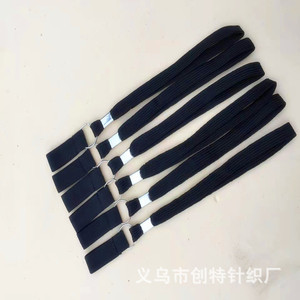 สายรัดข้อมือไนลอนสีดำ หัวเข็มขัดโลหะ อุปกรณ์เสริมไม้เท้าที่ทนทาน - Product Image 3