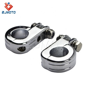 1-1/4 "1.25" 32mm <span class=keywords><strong>moto</strong></span> autoroute Crash <span class=keywords><strong>moteur</strong></span> garde repose-pieds montage "D" pinces pour Dyna - Product Image 3