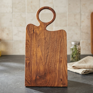 Tabla de Cortar Hecha a Mano, Ecológica, Duradera y Sostenible, de Madera de Acacia Real, Forma Rectangular, Apta para Lavavajillas, para Cocina - Product Image 1