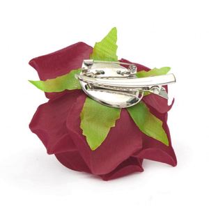 Têtes de fleurs artificielles en velours rouge faites à la main pour mariage, fête des mères, baby shower, décoration de gâteaux - Product Image 4