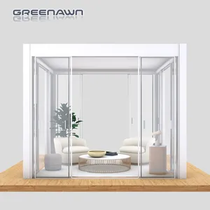 Moderne Outdoor Aluminium Pergola Motorisierte Aluminium Glas Wintergarten für Solarium Wintergarten Möbel Sets