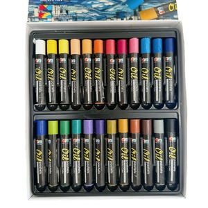 Baoyi 12/24 colori pastello a olio di cera pesante Set di pennelli Super morbido pennello per bambini della scuola primaria all'ingrosso - Product Image 5