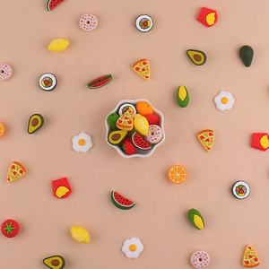 Venta caliente DIY accesorios aperitivos fruta chupete cadena cuentas de silicona dentición bebé colgante para masticar juguete - Product Image 4