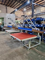 Imprimante à plat grand format pour vêtements, presse à chaud manuelle pour sublimation sur t-shirts et cuir, 80*100cm 100*120cm