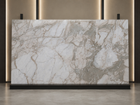 Dalle de marbre blanc bulgare polie, à jointure apparente, pour murs, cheminées, comptoirs, meubles de salle de bain et intérieurs d'hôtels