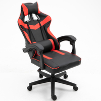 Kursi komputer sandaran pinggang ergonomis, sandaran kepala bermain game, penopang pinggang untuk kursi balap