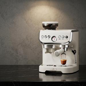 Cafetera semiautomática profesional para el hogar, con varilla de vapor para espumar leche, para preparar espresso, latte, capuchino y americano. - Product Image 1
