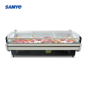 <span class=keywords><strong>Vitrine</strong></span> de viande de fenêtre avant de haute qualité, réfrigérateur de supermarché, congélateur de viande, réfrigérateur de bœuf Commercial, présentoirs de viande - Product Image 6