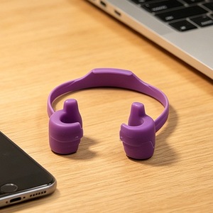 Thumb Shape Mobile Phone Stand Desktop Portable Plastic Multi Color For Home Office Study Use - Product Image 3