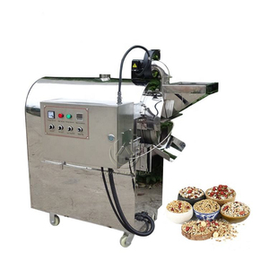 30-500 kg/lote de acero inoxidable calefacción eléctrica a Gas cacao granos de café grano cacahuete semillas de soja tostador de nueces máquina tostadora - Product Image 1