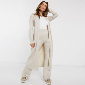 Maxi <span class=keywords><strong>Cardigan</strong></span> da donna ROSUN personalizzato in morbida <span class=keywords><strong>viscosa</strong></span> di alta qualità a maglia taglie forti Casual Winterwear fornito dal venditore - Product Image 1