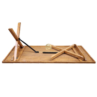 Table de mariage rectangulaire pliante en bois de 240 cm (8 pieds) pour événements et fêtes en extérieur, style ferme