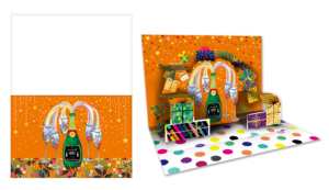 Cartes de Voeux 3D Joyeux Noël Cartes de Vacances Salutations Pop up Carte avec Enveloppe - Product Image 4