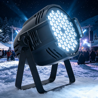 Projecteur PAR RGBW 180W, 54x3W LED, Stroboscope Électronique 1-25Hz, Gradation 0-100%, pour Mariages, Scènes et Décoration de Fêtes
