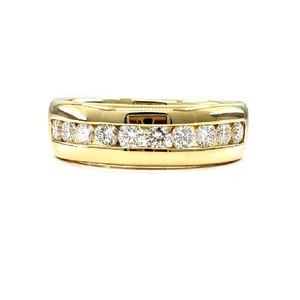 Fine Jewelry Drop Ship 18KT Or Jaune Haute Qualité Diamant Bagues De Fiançailles De Mariage Bande Femmes - Product Image 1