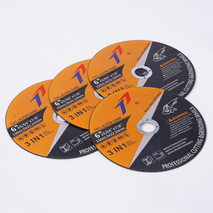 Disque de coupe abrasif TIANPENG 6 pouces 150*1.2*22.23 mm à 2 recharges, jaune foncé, pour acier inoxydable - Product Image 3
