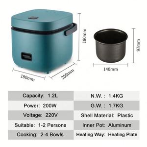 Olla Eléctrica Multiusos de 1.2l con Vaporera, Cable de Alimentación Desmontable, Ideal para Cocinar Arroz - Product Image 5