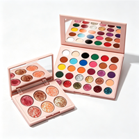 Palette de fards à paupières scintillants 30 couleurs, marque privée, mini palette, haute pigmentation, facile à estomper, longue tenue, maquillage des yeux