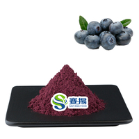 100% Natuurlijk Blauwe Bosbes Fruitextract Hoge Kwaliteit Voedingskwaliteit Anthocyanine 25% Blauwe Bosbes Extract Poeder