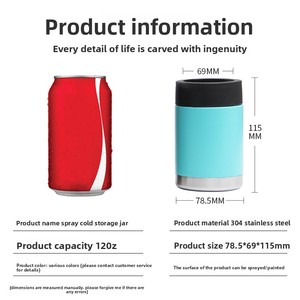 Biểu Tượng Tùy Chỉnh 12 Oz 14 Oz 16 Oz Đôi Tường Chân Không Cách Nhiệt Bia Có Thể Mát Rượu Bia Chai Cách Nhiệt Cắm Trại Ngoài Trời Có Thể Giá - Product Image 2