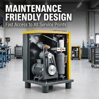 Compresseur d'air à vis Kaeser série SX à profil Sigma, à faible consommation d'énergie IE3, faible bruit, unité industrielle modulaire compacte