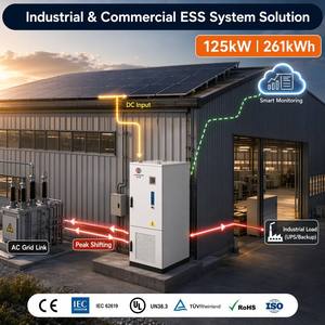 Cooling 125kW 261kWh Cabinet 314Ah High Voltage Battery Industrial Commercial <b>Energy</b> <b>Storage</b> <b>System</b> CE - Product Image 5
