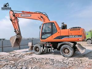 Excavatrice sur pneus Doosan 210w-7 d'occasion Offre Spéciale DX210w-9c avec moteur central et engrenage à vendre - Product Image 4